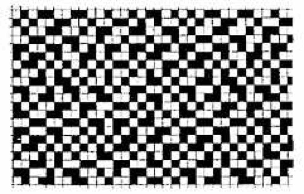 Patrone einer Kreppbindung. Patrone einer Kreppbindung.