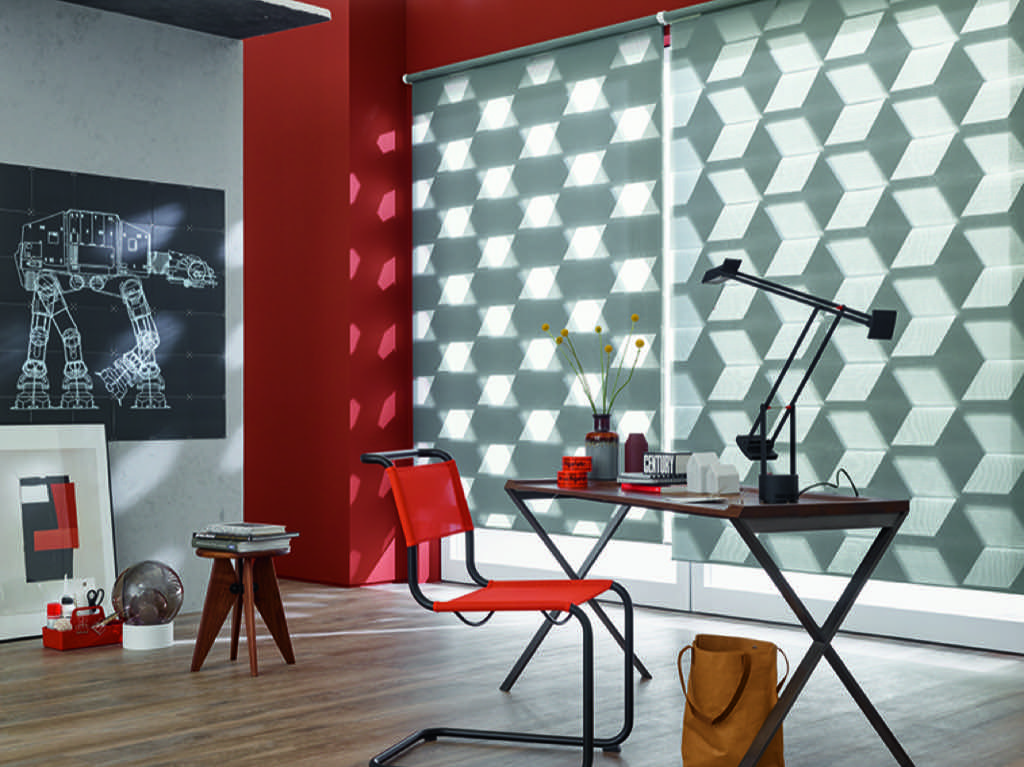 Durch ihre gedoppelte Stofflage eröffnen Duo-Rollos von JAB ANSTOETZ Systems besonders schöne Möglichkeiten, die Helligkeit im Raum zu regulieren Durch ihre gedoppelte Stofflage eröffnen Duo-Rollos von JAB ANSTOETZ Systems besonders schöne Möglichkeiten, die Helligkeit im Raum zu regulieren