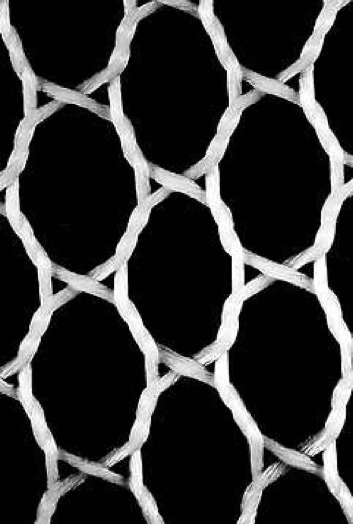 Bobinet-Tüll (Großaufnahme). Bobinet-Tüll (Großaufnahme).